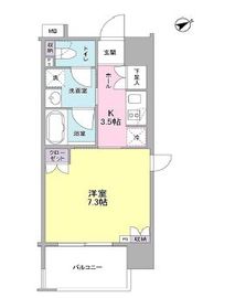 フレアージュ恵比寿 1001 間取り図