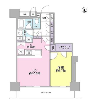 スタイリオ品川中延 602 間取り図