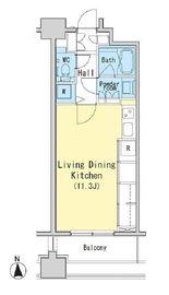 レジディア西麻布 811 間取り図