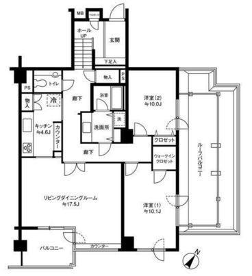 参宮橋マンション 512 間取り図