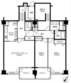 参宮橋マンション 508 間取り図