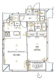 ガリシア銀座イースト 9階 間取り図