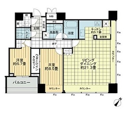 グランスイート麻布台ヒルトップタワー 25階 間取り図