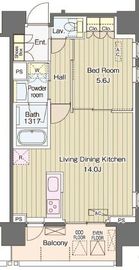 ヴェルデコート西新宿 404 間取り図