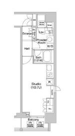 コンフォリア北参道 1001 間取り図