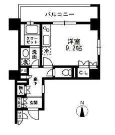 レジディア中落合 A205 間取り図