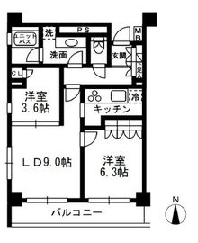 レジディア中落合 C703 間取り図