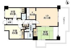 代官山アドレス ザ・タワー 3階 間取り図