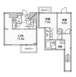 アーバンフラッツ目黒本町 205 間取り図