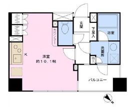 グランスイート代々木 3階 間取り図
