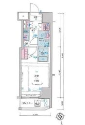 ジェノヴィア新宿御苑グリーンヴェール 6階 間取り図