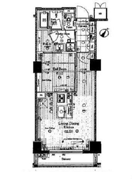 レックス勝どきプレミアレジデンス 6階 間取り図