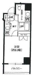 アイムズ芝大門 2階 間取り図