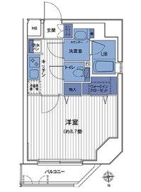 HF三田レジデンス2 801 間取り図