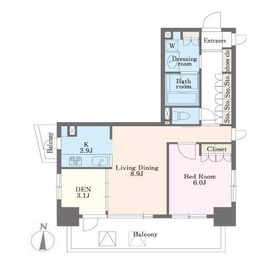 エクセレンシア駒込 1402 間取り図