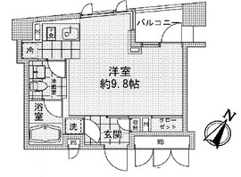 アズ日本橋人形町 302 間取り図