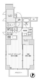レジディア笹塚2 210 間取り図
