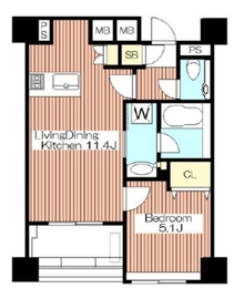 パークホームズ初台 3階 間取り図