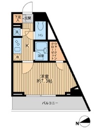 HF早稲田レジデンス 204 間取り図