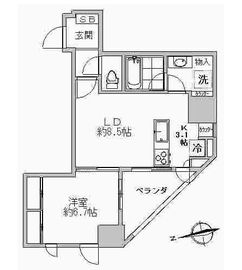 ザ・パークハウス品川荏原町 7階 間取り図