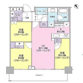 グローバルフロントタワー 21階 間取り図