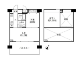 フォレシティ豊洲 1102 間取り図