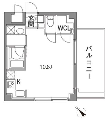 カスタリア中目黒 702 間取り図