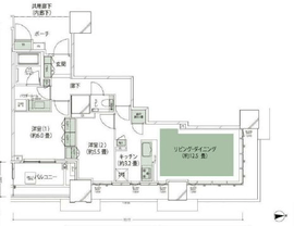 ドゥ・トゥール 31階 間取り図