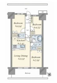 東京ミッドベイ勝どき 2階 間取り図