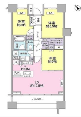 パークホームズ二子玉川ヒルトップ 6階 間取り図