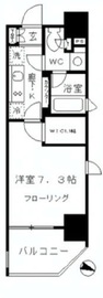 パークリュクス東麻布mono 7階 間取り図