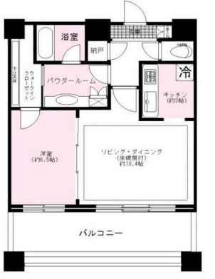 カテリーナ三田タワースイート ウエストアーク 2階 間取り図