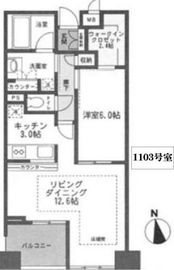 ベラカーサ秋葉原 11階 間取り図