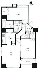 アーバンビュー月島 5階 間取り図