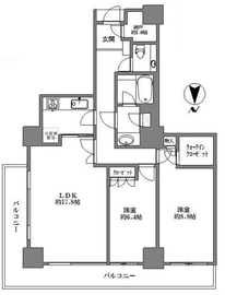 恵比寿ガーデンテラス壱番館 3階 間取り図