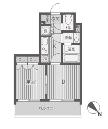 パークフラッツ渋谷代官山 403 間取り図