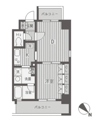 パークフラッツ渋谷代官山 606 間取り図