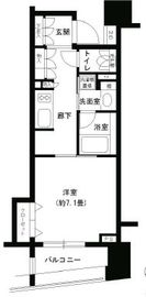 パークキューブ浅草田原町 203 間取り図