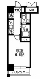レジディア月島3 1010 間取り図