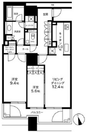 麻布台パークハウス 5階 間取り図