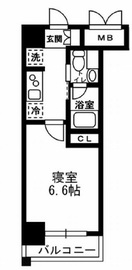 レジディア月島3 1008 間取り図