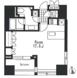 LaSante麻布十番 704 間取り図