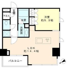 ブリリア日本橋茅場町 6階 間取り図