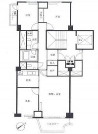 南青山第一マンションズ 8階 間取り図