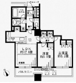 シティタワー大崎ステーションフロント 15階 間取り図