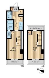 ユニフォート目黒中町 603 間取り図