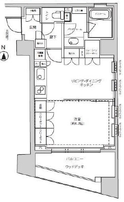 シティハウス代々木ステーションコート 9階 間取り図