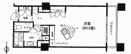 シティフロントタワー 7階 間取り図