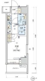 ジェノヴィア東日本橋駅前グリーンヴェール 6階 間取り図