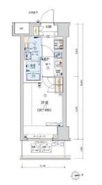 ジェノヴィア東日本橋駅前グリーンヴェール 6階 間取り図